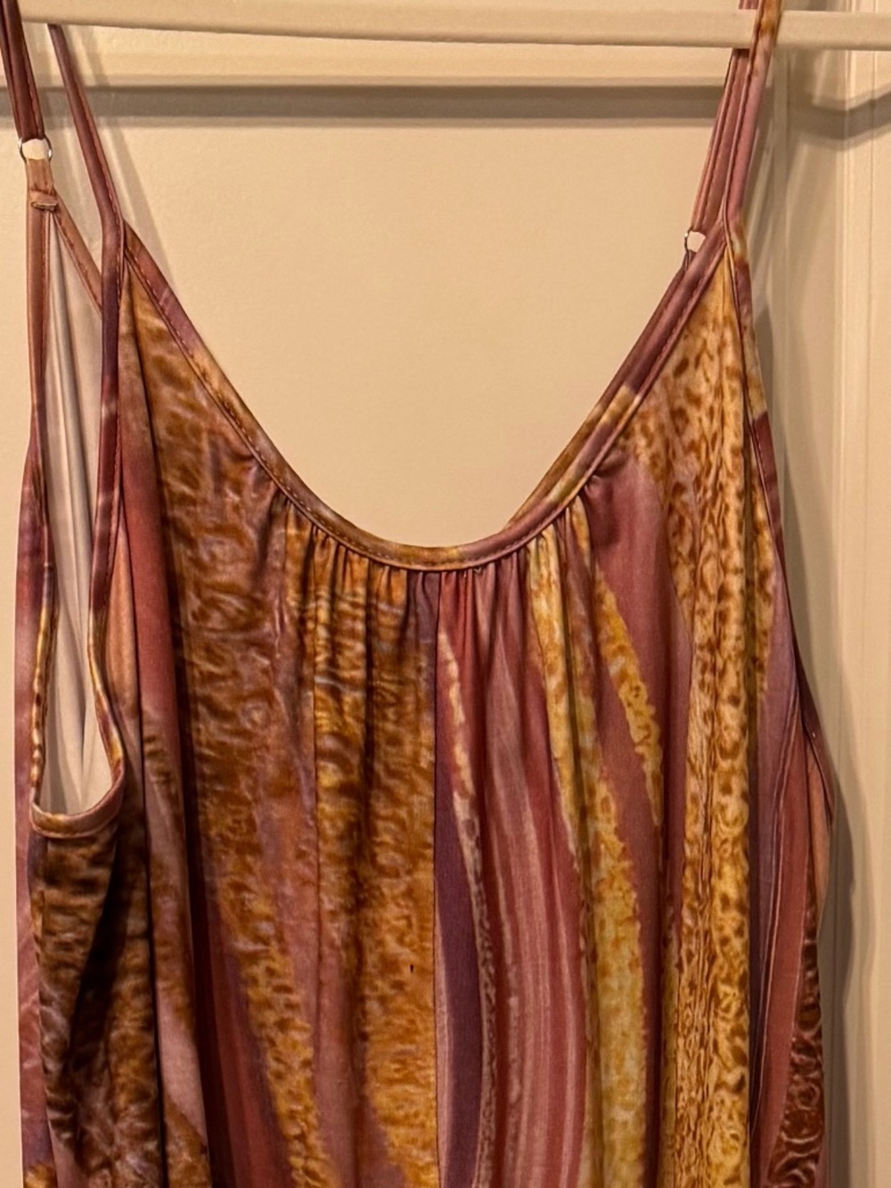 Evellyhood Abstract Print Wide Leg Jumpsuit XXXL | Adjustable Straps | Boho Reso